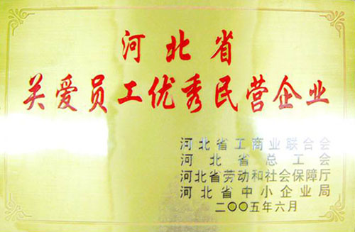 河北省關愛職工優秀民營企業